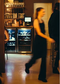 Picture of a waiter working